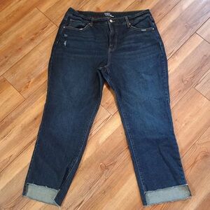Rebels Dark Blue Ankle Jeans